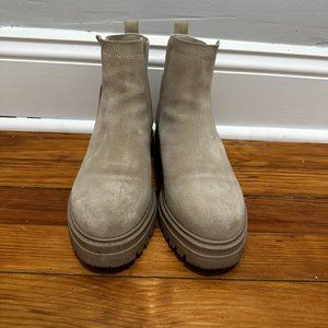 Steve Madden Moira Suede Boots - Sand